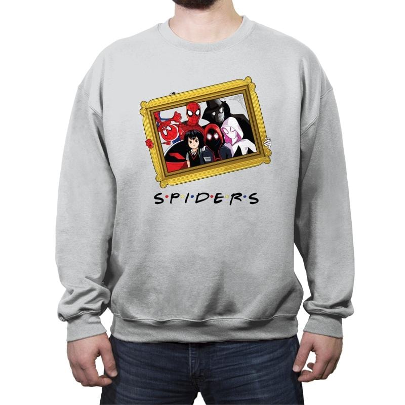 Spider Firends - Crew Neck Sweatshirt Crew Neck Sweatshirt RIPT Apparel Small / Sport Gray