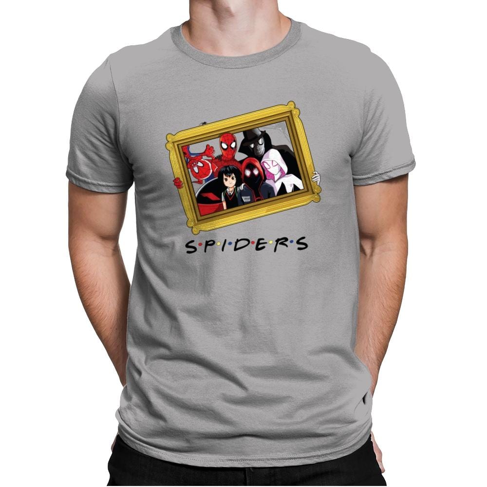 Spider Firends - Mens Premium T-Shirts RIPT Apparel Small / Light Grey