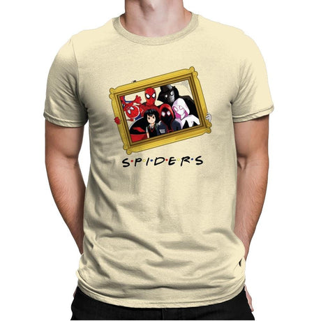 Spider Firends - Mens Premium T-Shirts RIPT Apparel Small / Natural