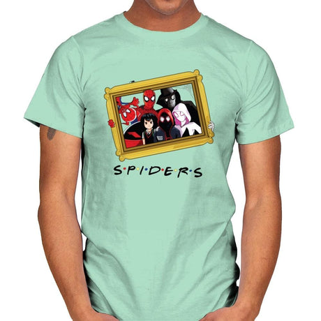 Spider Firends - Mens T-Shirts RIPT Apparel Small / Mint Green