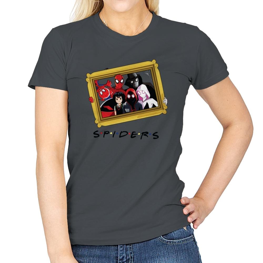 Spider Firends - Womens T-Shirts RIPT Apparel Small / Charcoal