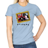 Spider Firends - Womens T-Shirts RIPT Apparel Small / Light Blue