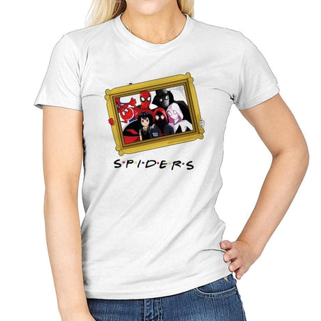 Spider Firends - Womens T-Shirts RIPT Apparel Small / White