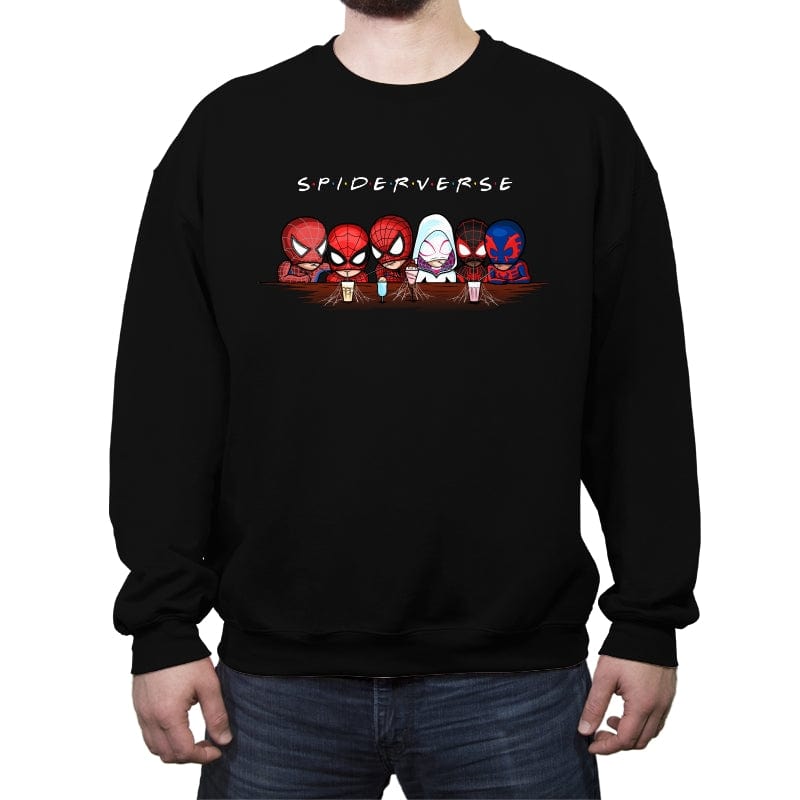 Spider Friends - Crew Neck Sweatshirt Crew Neck Sweatshirt RIPT Apparel Small / Black
