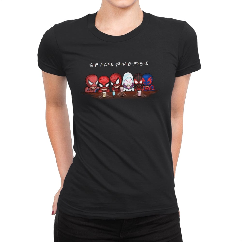 Spider Friends - Womens Premium T-Shirts RIPT Apparel Small / Black