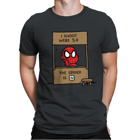 Spider Help - Mens Premium T-Shirts RIPT Apparel Small / Heavy Metal