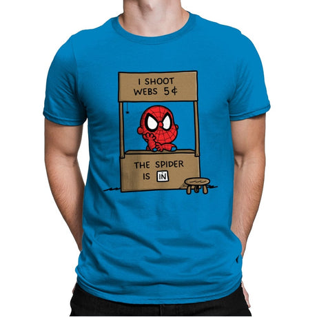 Spider Help - Mens Premium T-Shirts RIPT Apparel Small / Turqouise