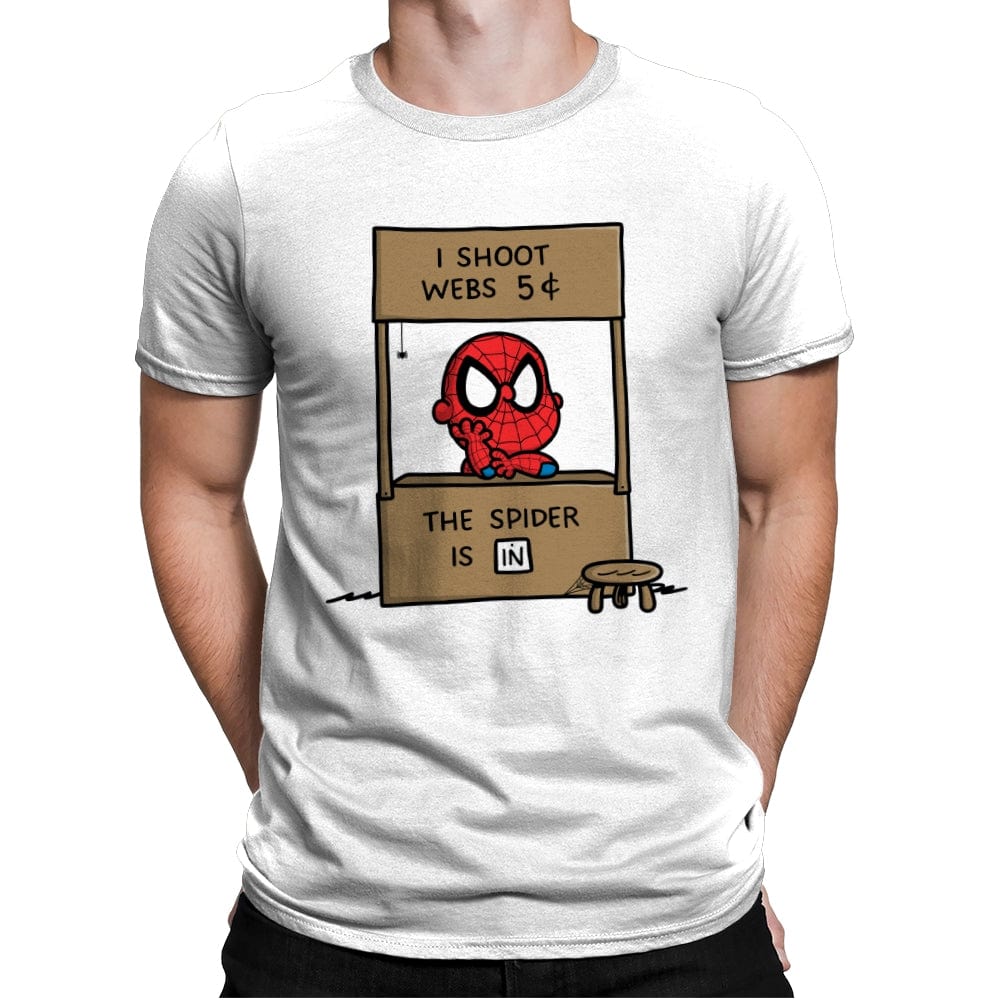 Spider Help - Mens Premium T-Shirts RIPT Apparel Small / White