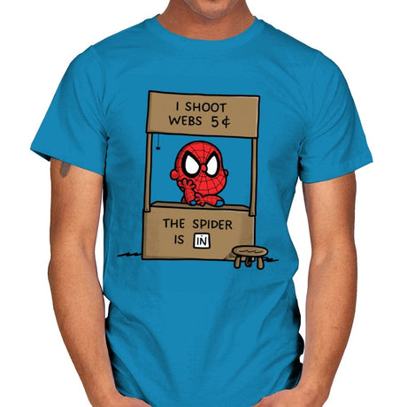 Spider Help - Mens T-Shirts RIPT Apparel Small / Sapphire
