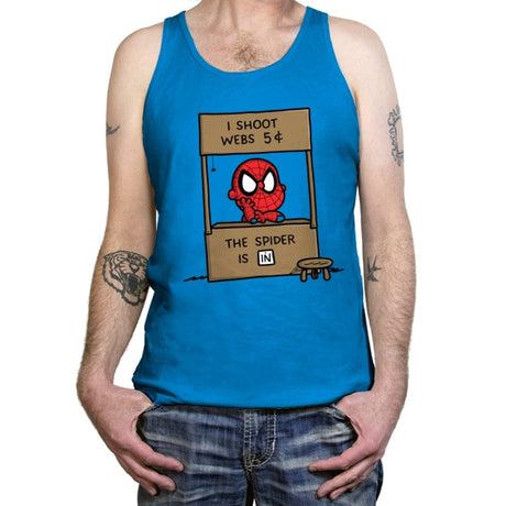 Spider Help - Tanktop Tanktop RIPT Apparel X-Small / Teal