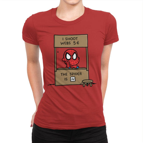 Spider Help - Womens Premium T-Shirts RIPT Apparel Small / Red
