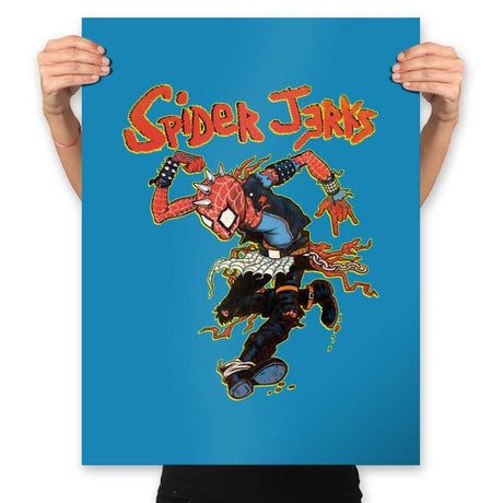 Spider Jerks - Prints Posters RIPT Apparel 18x24 / Sapphire