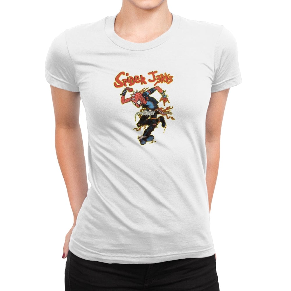 Spider Jerks - Womens Premium T-Shirts RIPT Apparel Small / White