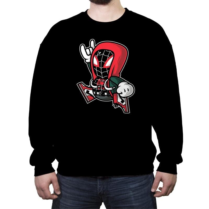 Spider-Jump - Crew Neck Sweatshirt Crew Neck Sweatshirt RIPT Apparel Small / Black