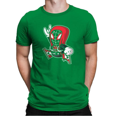 Spider-Jump - Mens Premium T-Shirts RIPT Apparel Small / Kelly Green