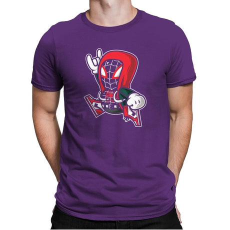 Spider-Jump - Mens Premium T-Shirts RIPT Apparel Small / Purple Rush