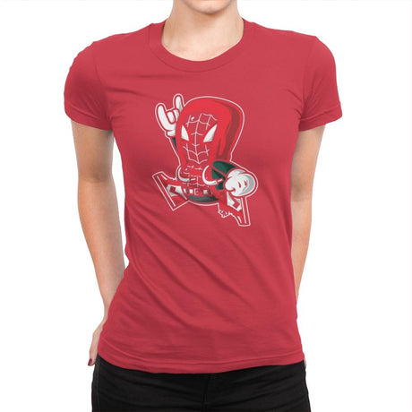 Spider-Jump - Womens Premium T-Shirts RIPT Apparel Small / Red