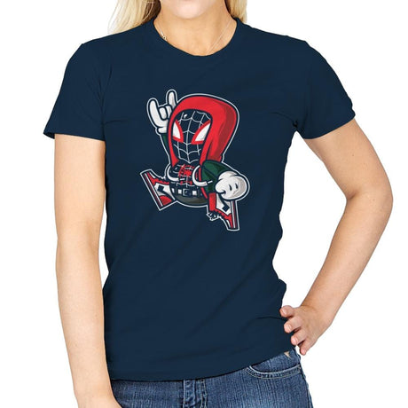 Spider-Jump - Womens T-Shirts RIPT Apparel Small / Navy