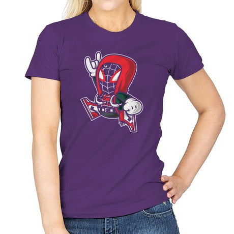 Spider-Jump - Womens T-Shirts RIPT Apparel Small / Purple