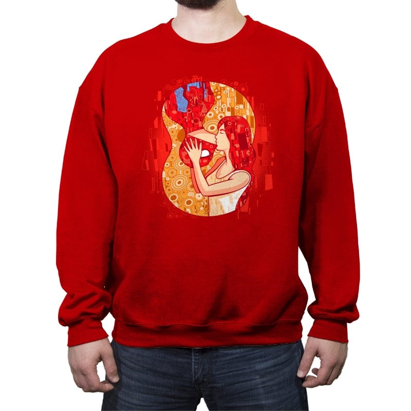 Spider Kiss - Crew Neck Sweatshirt Crew Neck Sweatshirt RIPT Apparel Small / Red