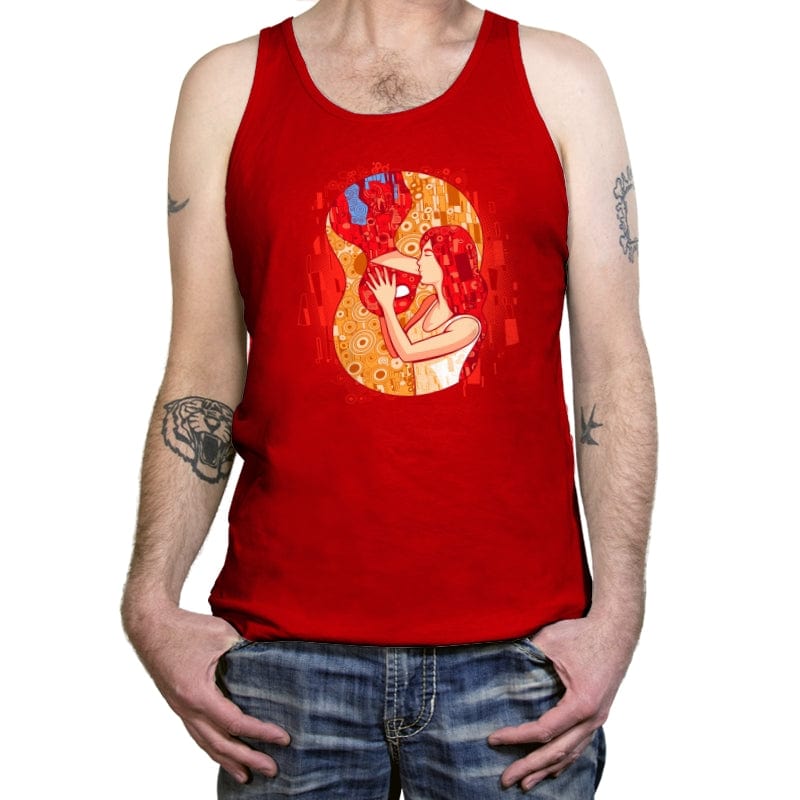 Spider Kiss - Tanktop Tanktop RIPT Apparel X-Small / Red