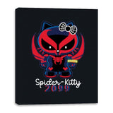 Spider-Kitty 2099 - Canvas Wraps Canvas Wraps RIPT Apparel 16x20 / Black