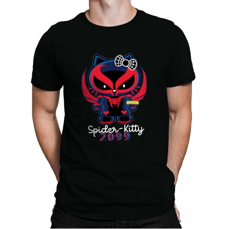 Spider-Kitty 2099 - Mens Premium T-Shirts RIPT Apparel Small / Black
