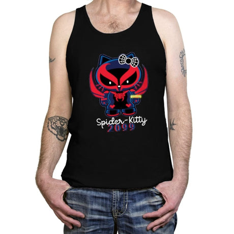 Spider-Kitty 2099 - Tanktop Tanktop RIPT Apparel X-Small / Black