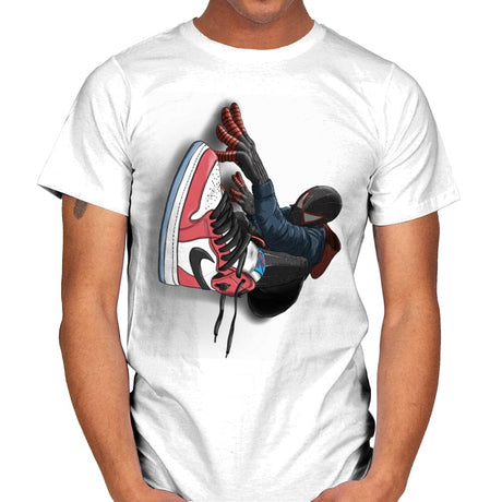 Spider-Man Sneakers - Mens T-Shirts RIPT Apparel Small / White