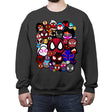 Spider-Mania - Crew Neck Sweatshirt Crew Neck Sweatshirt RIPT Apparel Small / Charcoal
