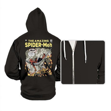 Spider-Meh - Hoodies Hoodies RIPT Apparel Small / Black