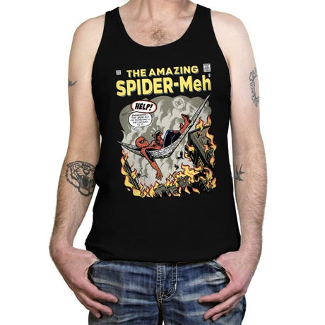 Spider-Meh - Tanktop Tanktop RIPT Apparel X-Small / Black