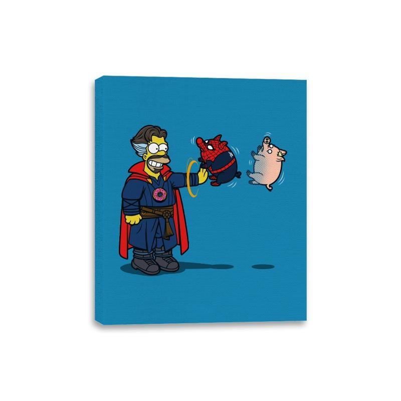 Spider-pig: No Way Home-r - Canvas Wraps Canvas Wraps RIPT Apparel 8x10 / Sapphire