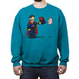 Spider-pig: No Way Home-r - Crew Neck Sweatshirt Crew Neck Sweatshirt RIPT Apparel Small / Antique Sapphire