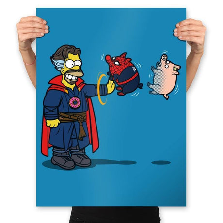 Spider-pig: No Way Home-r - Prints Posters RIPT Apparel 18x24 / Sapphire