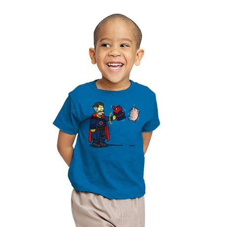 Spider-pig: No Way Home-r - Youth T-Shirts RIPT Apparel X-small / Sapphire
