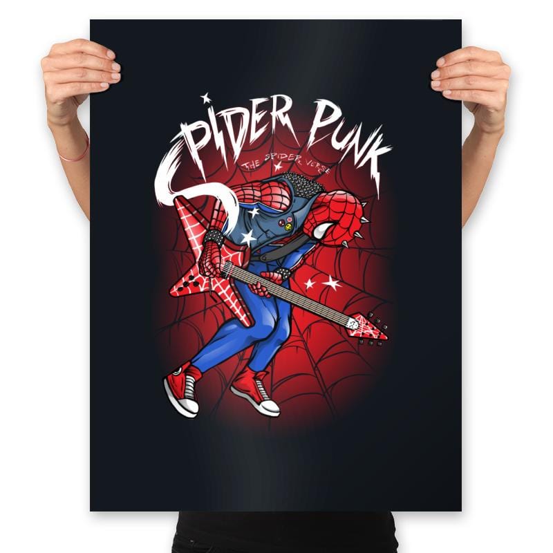 Spider Punk - Prints Posters RIPT Apparel 18x24 / Black