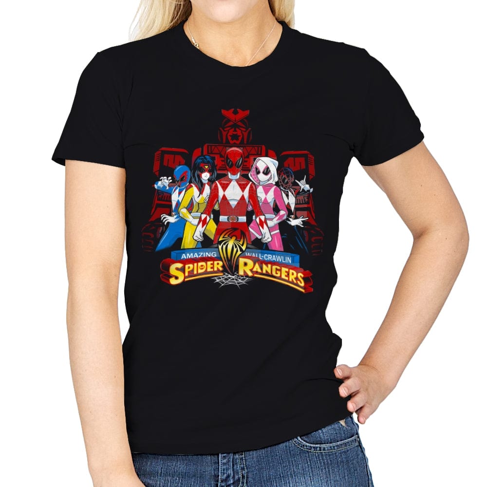 Spider Rangers - Womens T-Shirts RIPT Apparel Small / Black