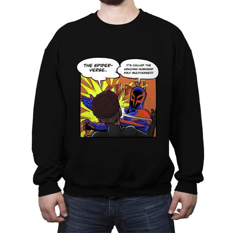 Spider Slap - Crew Neck Sweatshirt Crew Neck Sweatshirt RIPT Apparel Small / Black