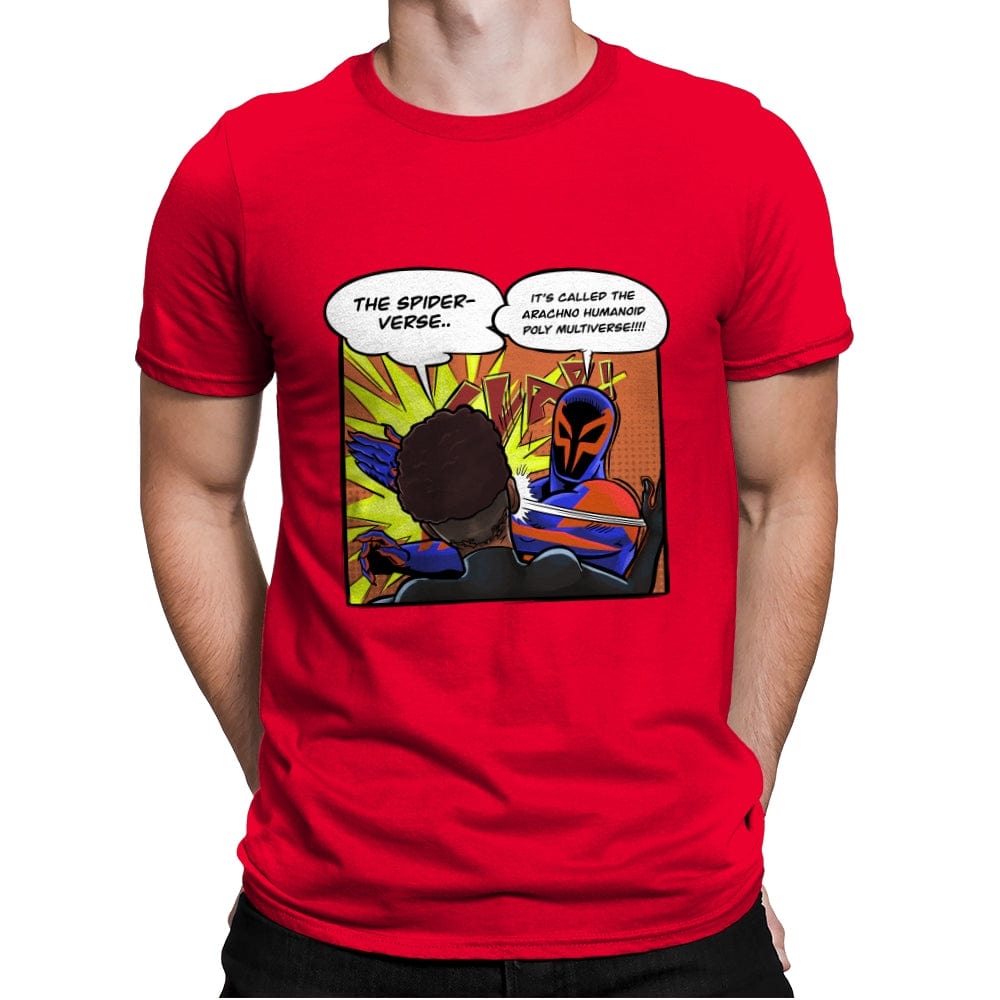 Spider Slap - Mens Premium T-Shirts RIPT Apparel Small / Red