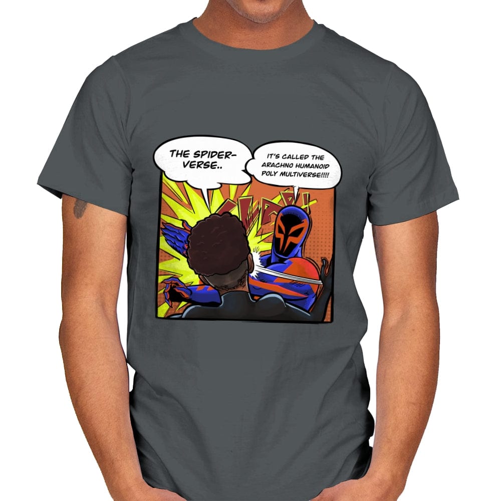 Spider Slap - Mens T-Shirts RIPT Apparel Small / Charcoal