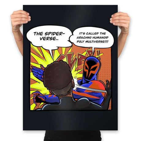 Spider Slap - Prints Posters RIPT Apparel 18x24 / Black