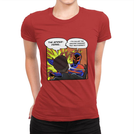 Spider Slap - Womens Premium T-Shirts RIPT Apparel Small / Red