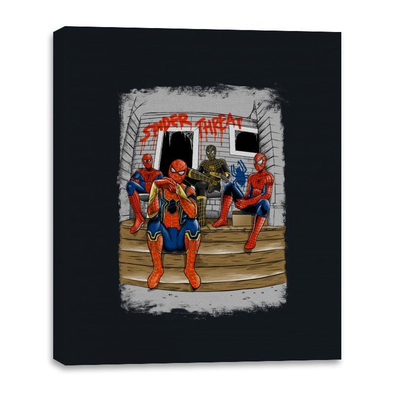 Spider Threat - Canvas Wraps Canvas Wraps RIPT Apparel 16x20 / Black