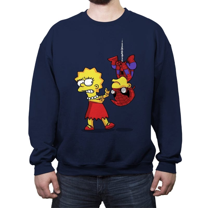 Spider Ugh - Crew Neck Sweatshirt Crew Neck Sweatshirt RIPT Apparel Small / Navy