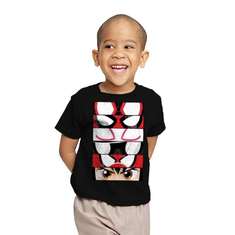 Spider-Verse Eyes - Youth T-Shirts RIPT Apparel X-small / Black
