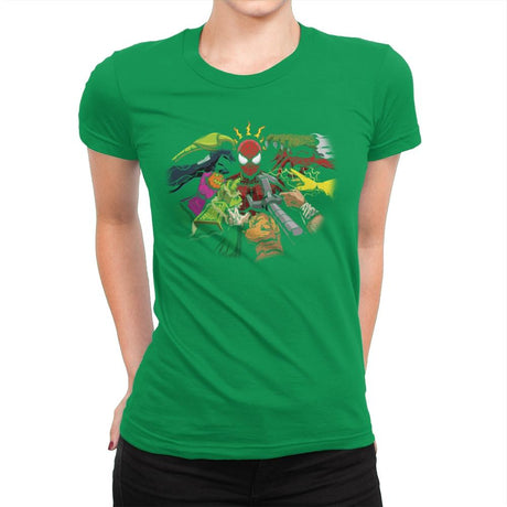 Spider-Yaga - Anytime - Womens Premium T-Shirts RIPT Apparel Small / Kelly Green