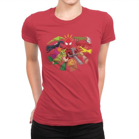 Spider-Yaga - Anytime - Womens Premium T-Shirts RIPT Apparel Small / Red