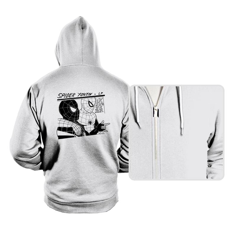 Spider Youth - Hoodies Hoodies RIPT Apparel Small / White