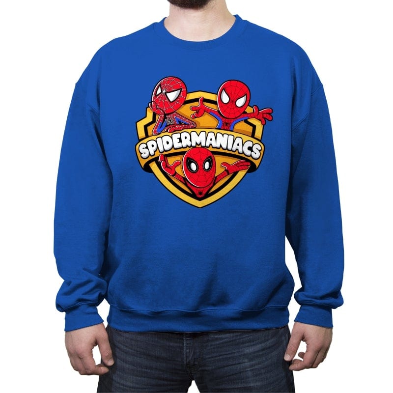 Spidermaniacs - Crew Neck Sweatshirt Crew Neck Sweatshirt RIPT Apparel Small / Royal